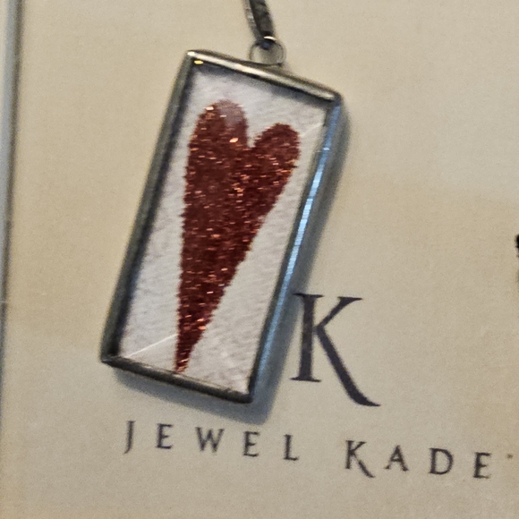 Jewel Kade Red Heart Pendant Necklace - Picture 2 of 5